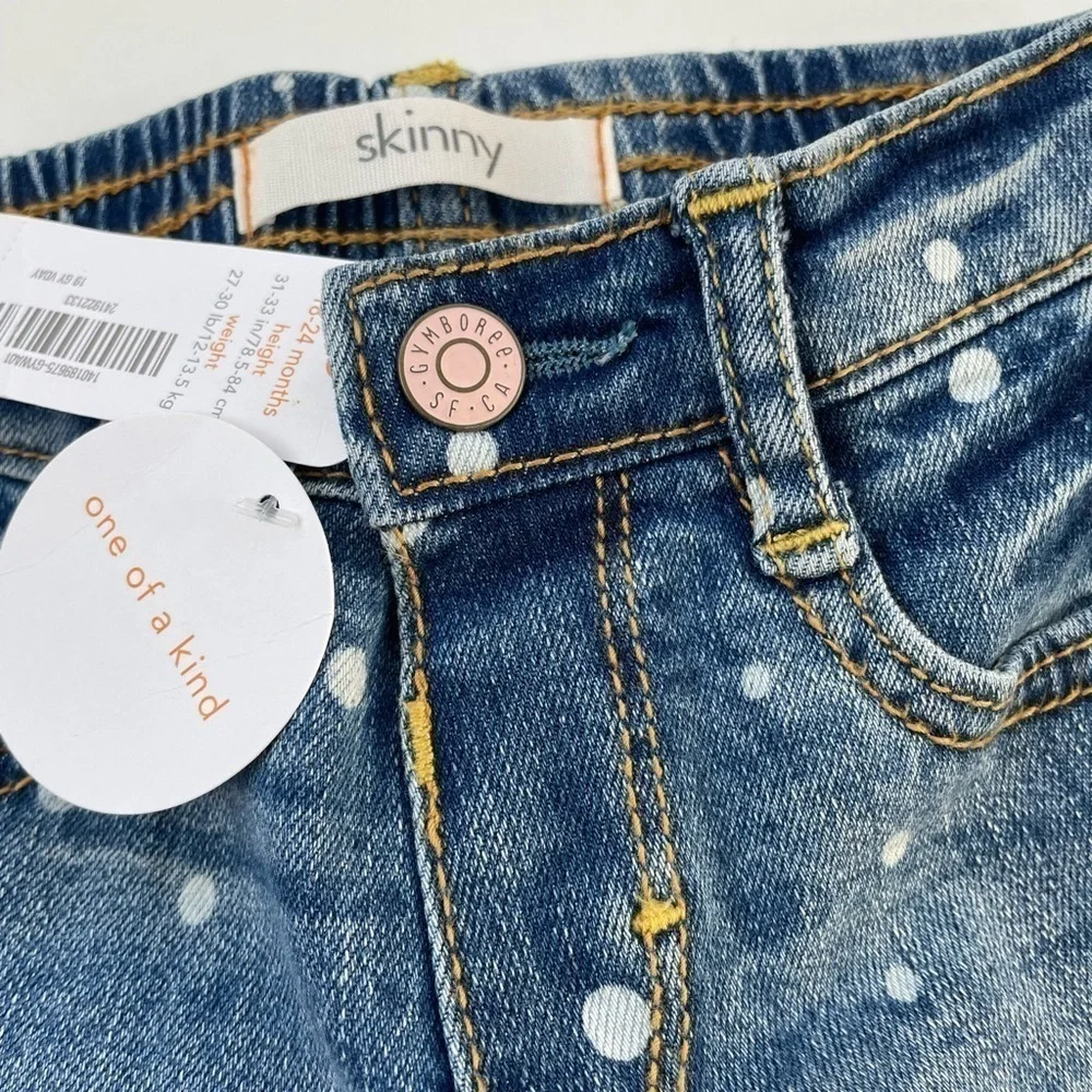 Gymboree Girls Polkadot Jeans New With Tags! NWT Various Sizes!